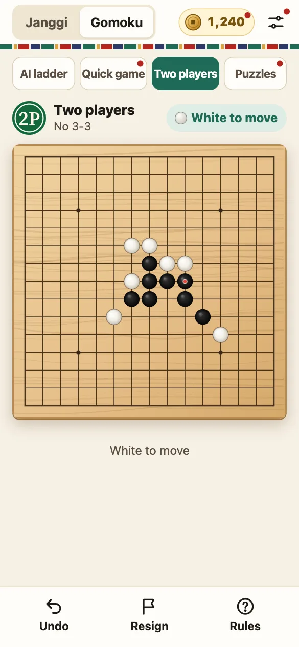 Partida de gomoku